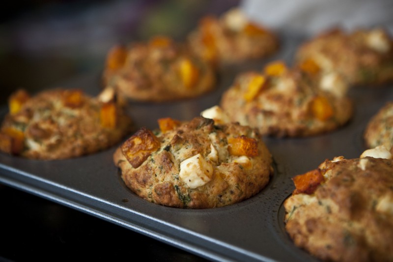 Feta-dýňové muffiny Feta-dýňové muffiny