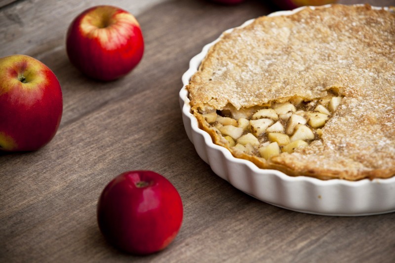 Jablečný pie s chia a likérem Jablečný pie s chia a likérem