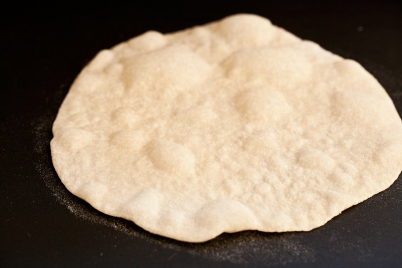 Domácí pšeničná tortilla Domácí pšeničná tortilla