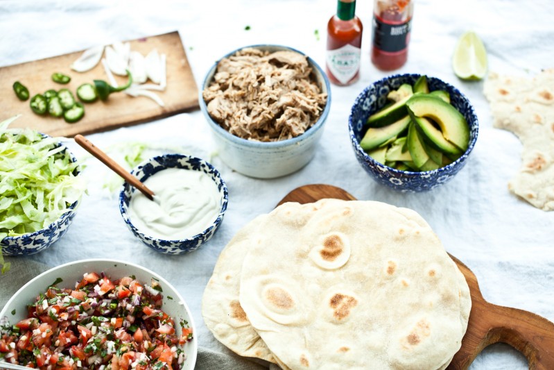 Domácí pšeničná tortilla Domácí pšeničná tortilla
