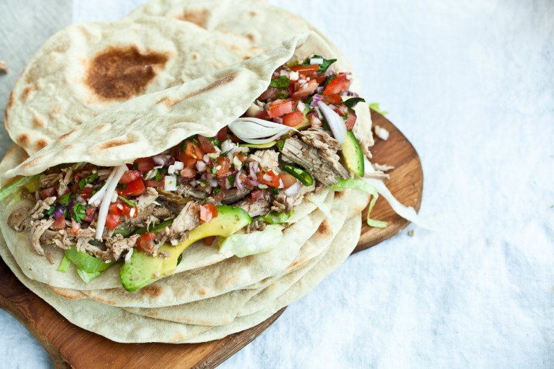 Domácí pšeničná tortilla Domácí pšeničná tortilla