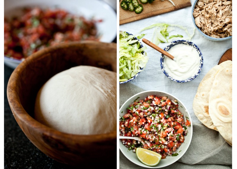 Domácí pšeničná tortilla Domácí pšeničná tortilla