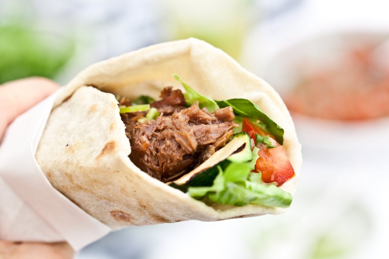 Trhané hovězí na tacos Trhané hovězí na tacos