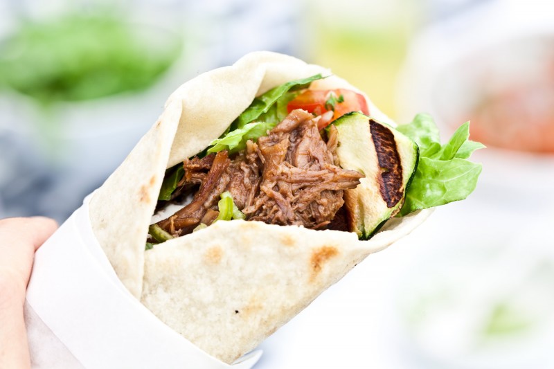 Trhané hovězí na tacos Trhané hovězí na tacos