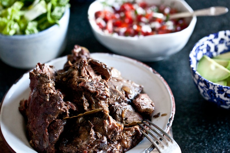 Trhané hovězí na tacos Trhané hovězí na tacos